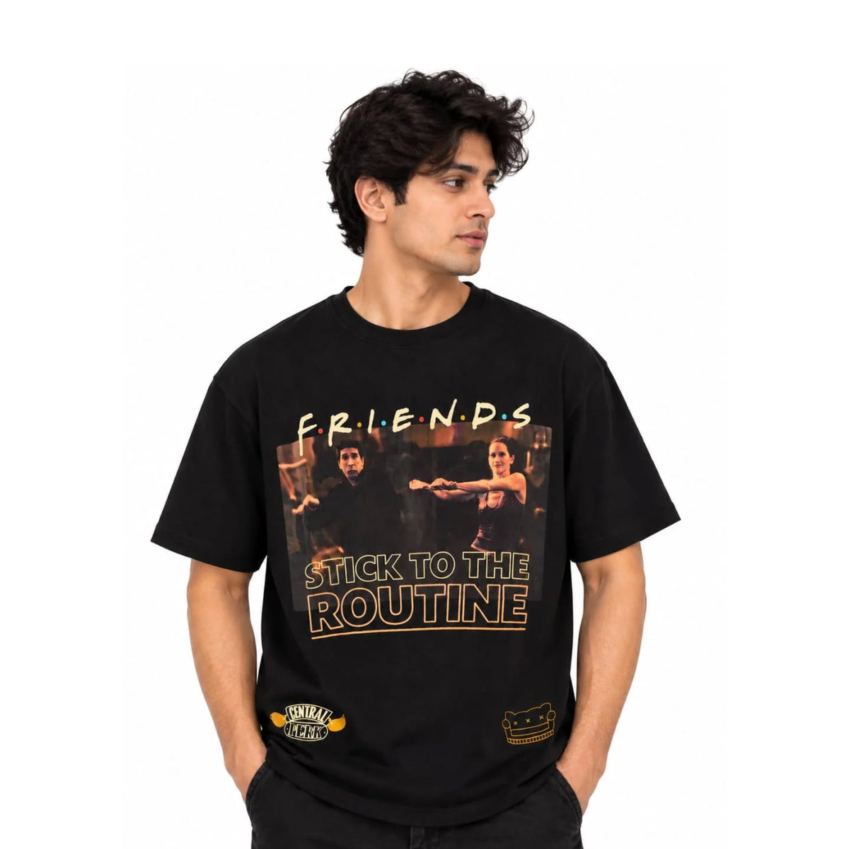 Friends 9082 Black T Shirt