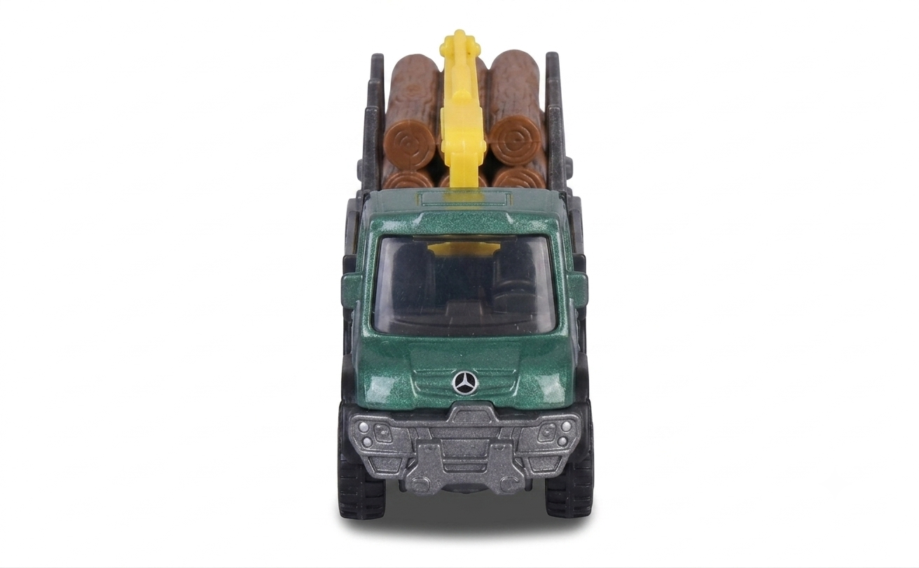 Majorette Metal Farm Tractor & Trailer Set - Green/Black