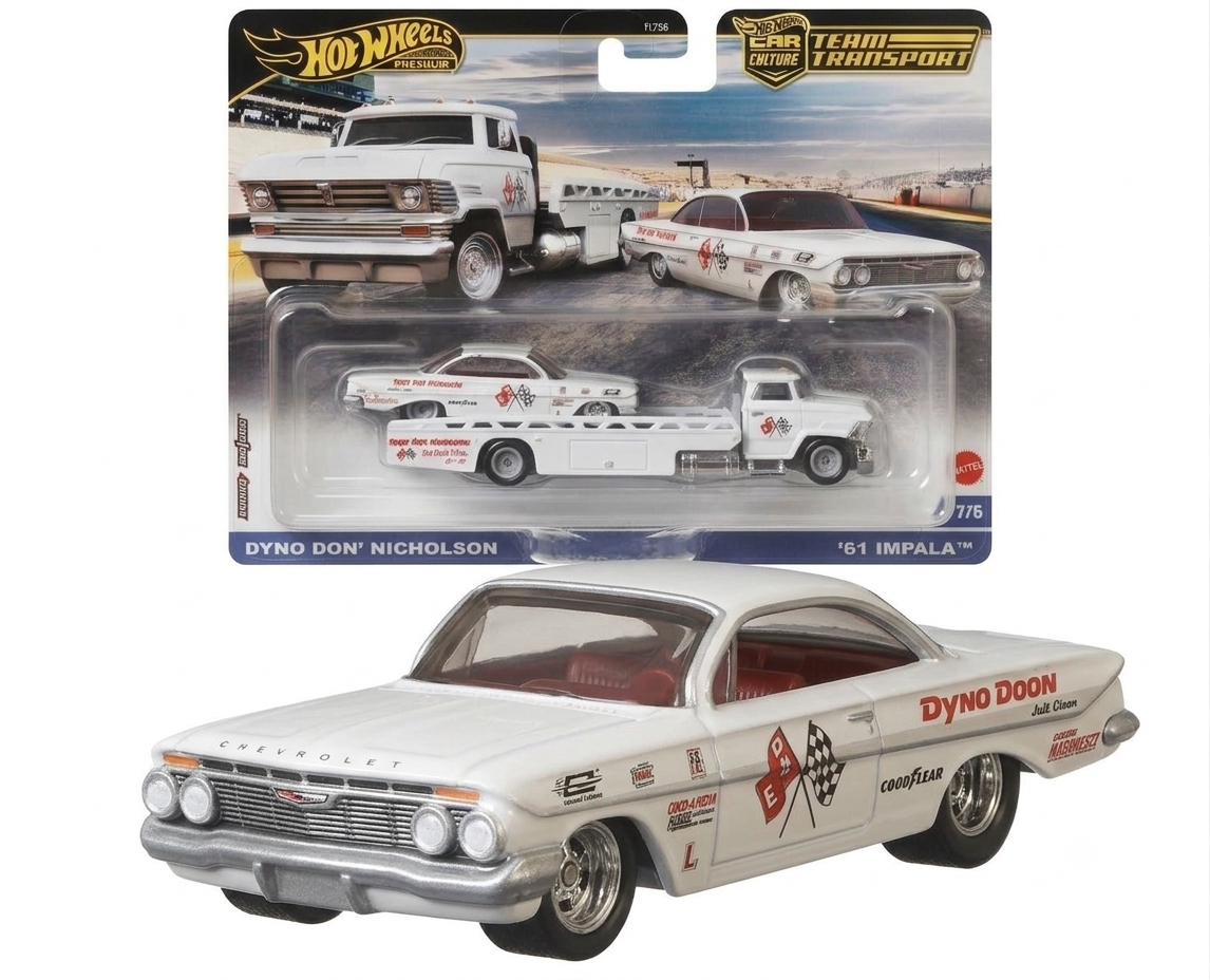 Hot Wheels Team Transport Dyno Don Nicholson Diecast Set