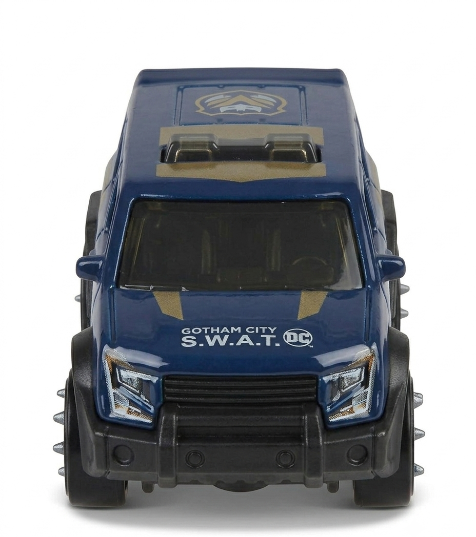 Hot Wheels Batman Gotham City SWAT Vehicle, Blue, Die-Cast