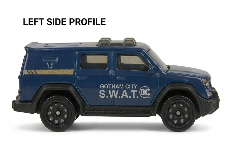 Hot Wheels Batman Gotham City SWAT Vehicle, Blue, Die-Cast