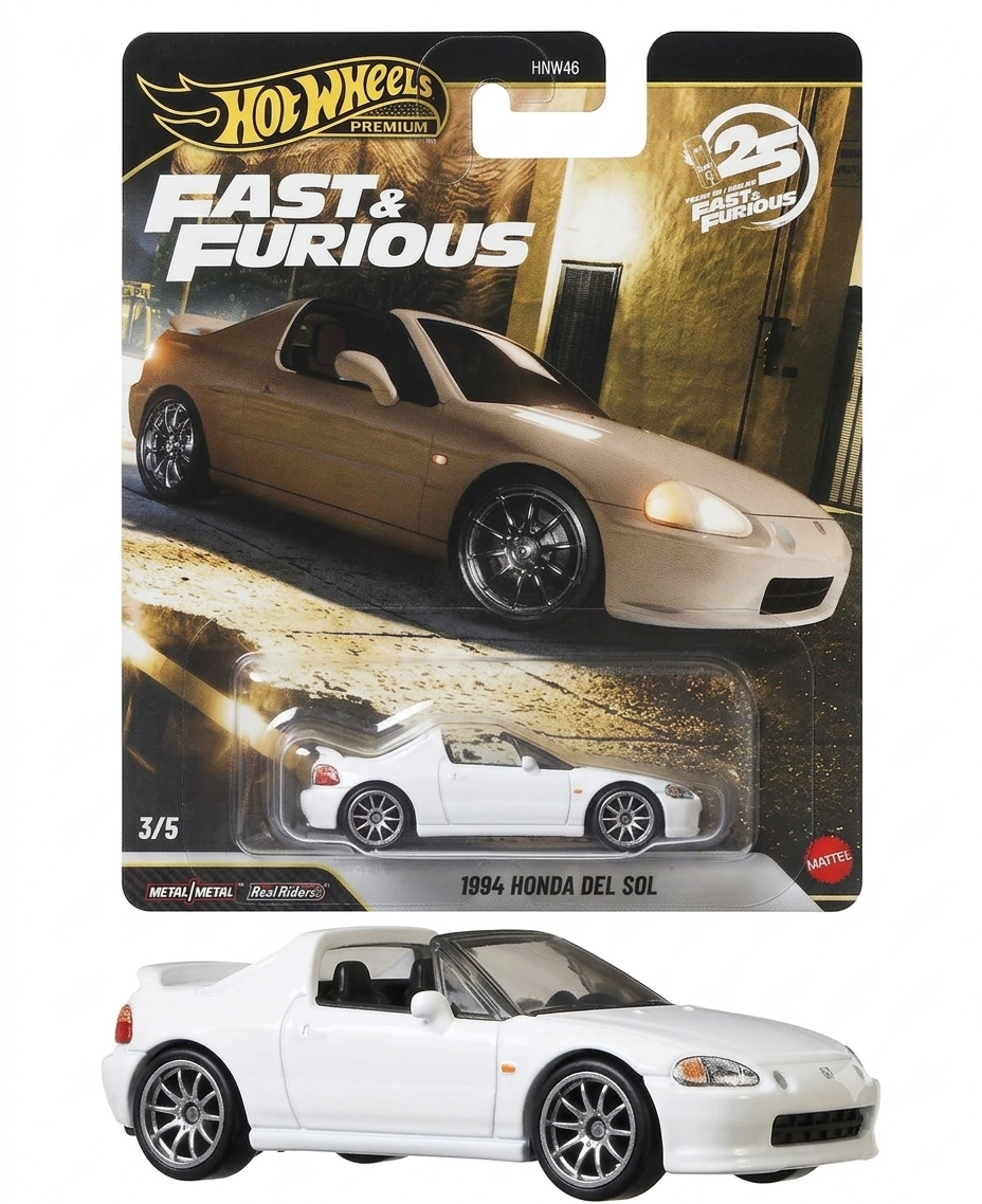 Hot Wheels Fast & Furious Honda CR-X del Sol Die-Cast Car