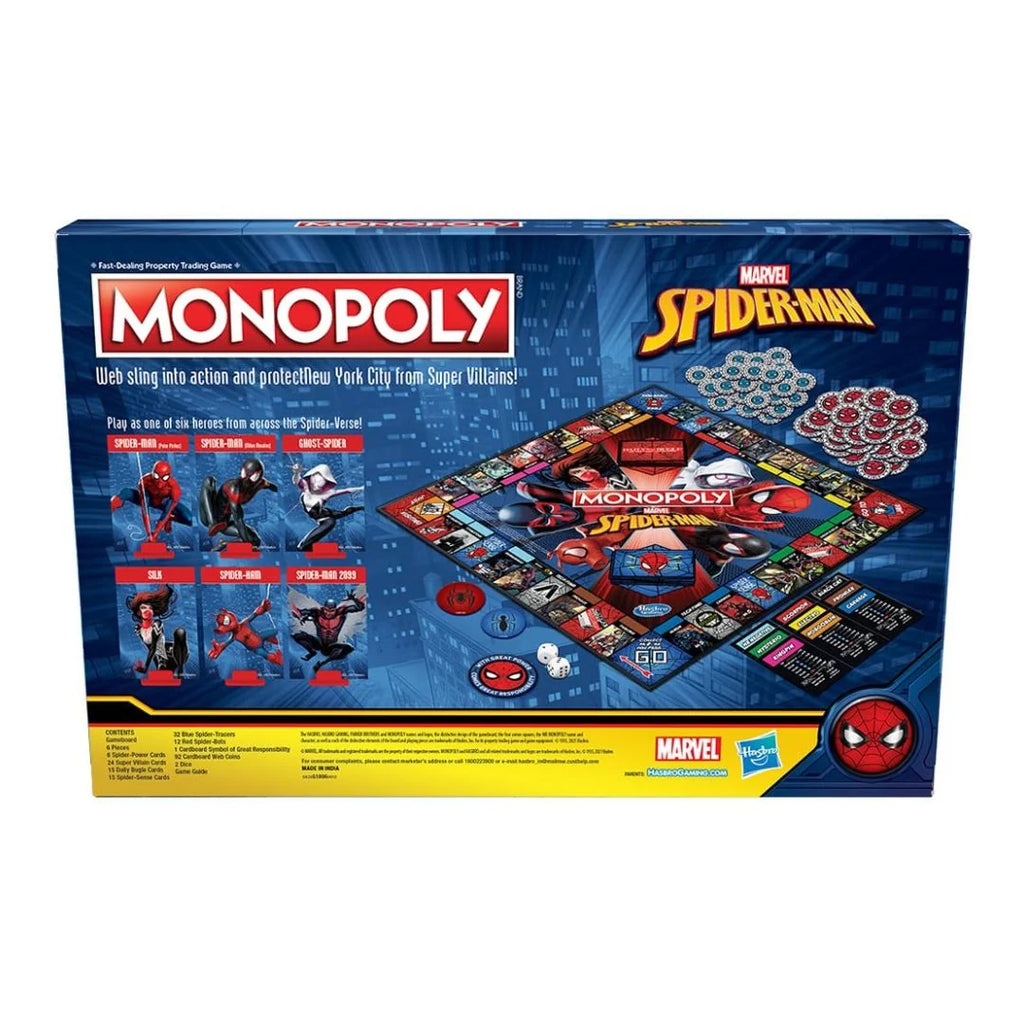 Monopoly Marvel Spider-Man Edition Board Game