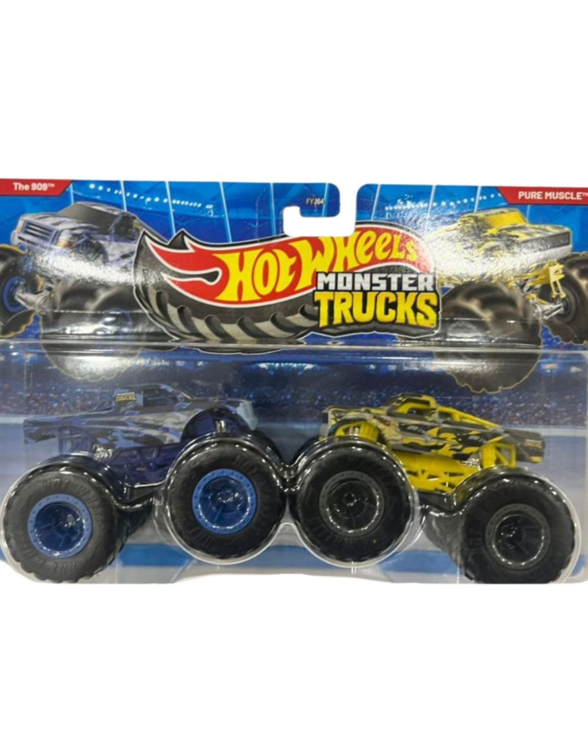 Hot Wheels Monster Trucks The 909 vs Pure Muscle 2-Pack