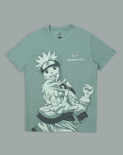 Naruto Printed Regular Fit Tshirt For Men