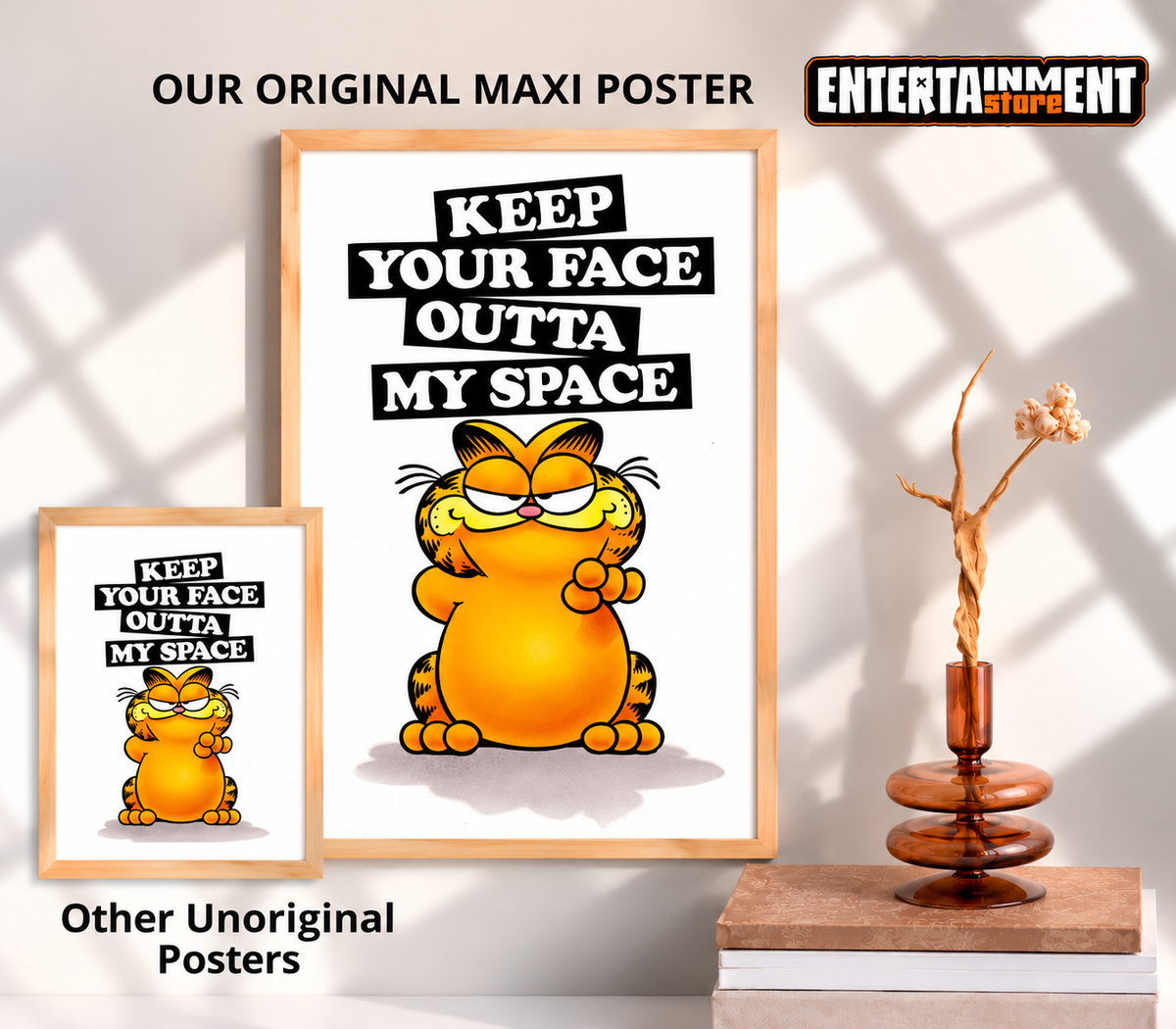 Garfiled Keep Your Face Maxi Poster