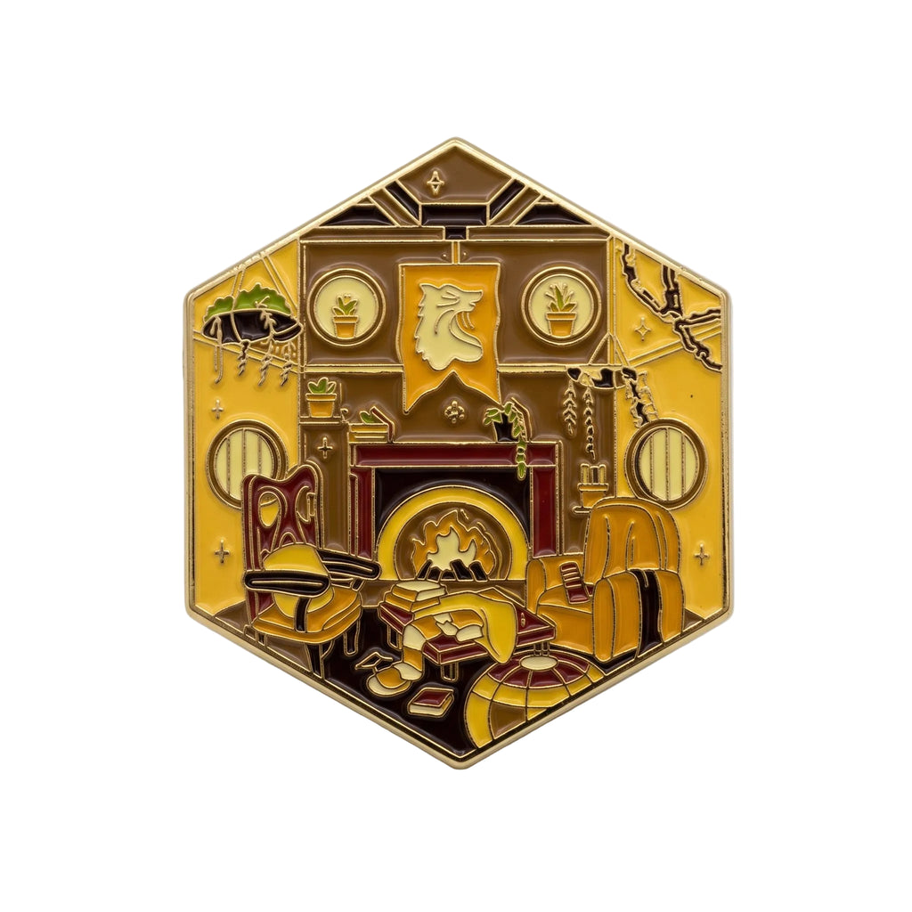 Harry Potter House Yellow Pin Badge