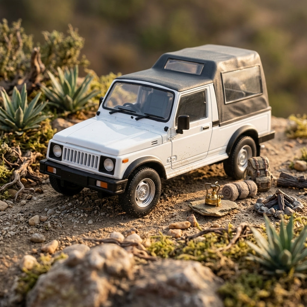 Suzuki SJ 410 Hard Top White 1 18 Car