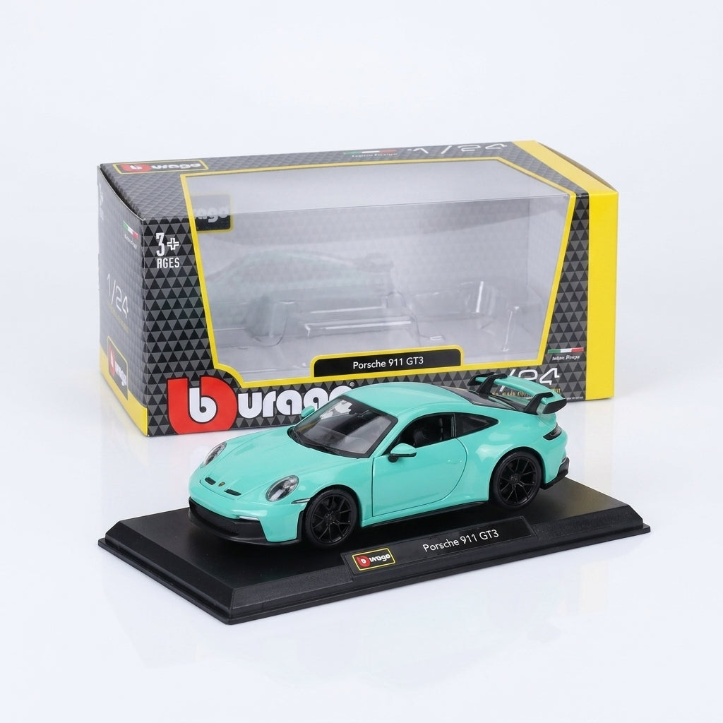 Porsche 911 GT3 Green 1:24 Die-Cast Scale Model