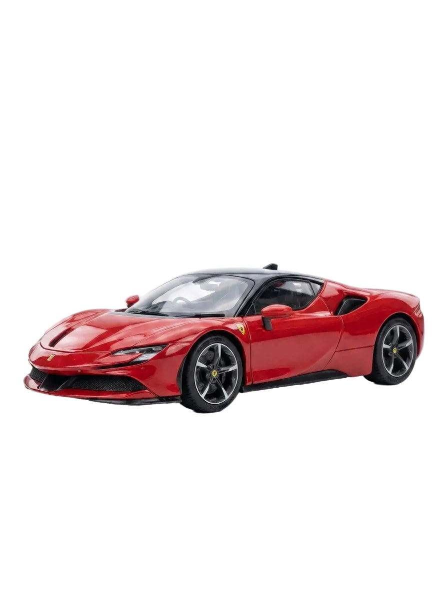 Ferrari Sf90 Stradale  Red With Black Top  Speed Icons India Diecast Car