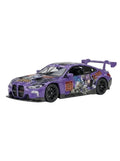MSZ 1:24 BMW M4 GT3 Purple Metal Toy Car