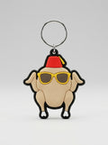 Friends Turkey with Sunglasses Rubber Keychain