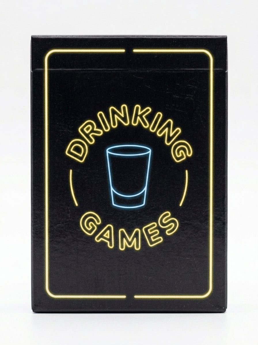 Cupid Stunts Drinking Games Card Deck - Neon Sign Design