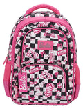 Barbie Checkered Pink & Black Backpack