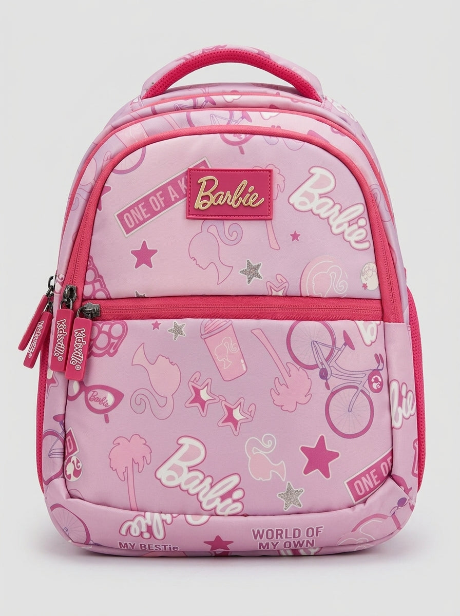 Pink Barbie Backpack - Synthetic Material