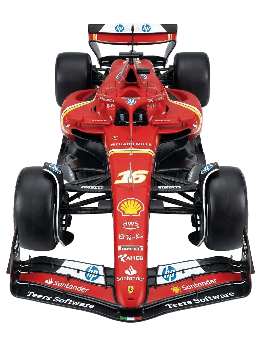 Bburago 1:24 Scale Model Of The 2024 Ferrari Sf-24 (16 Charles Leclerc),
