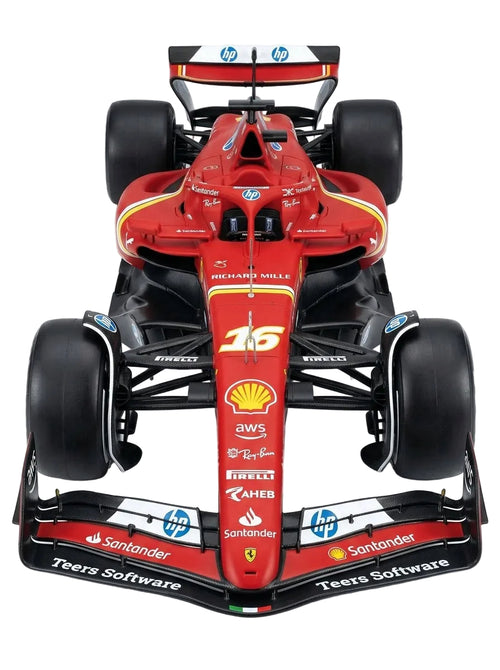 Bburago 1:24 Scale Model Of The 2024 Ferrari Sf-24 (16 Charles Leclerc),