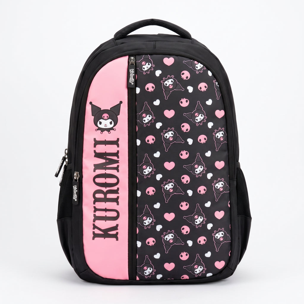 Hello Kitty 7598 FOR KIDS GIRLS 19 INCHES Black Pink Bag