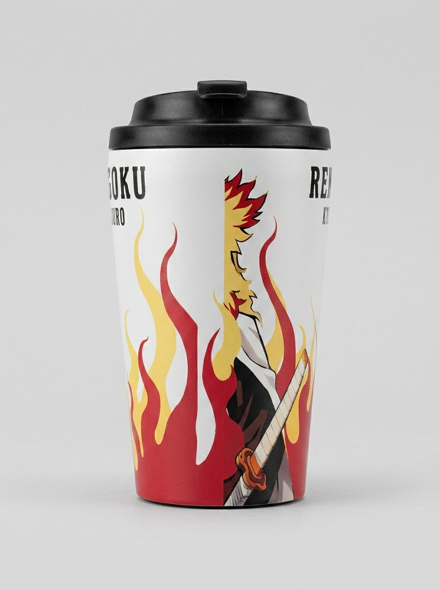 Rengoku Kyojuro Flame Design Tumbler