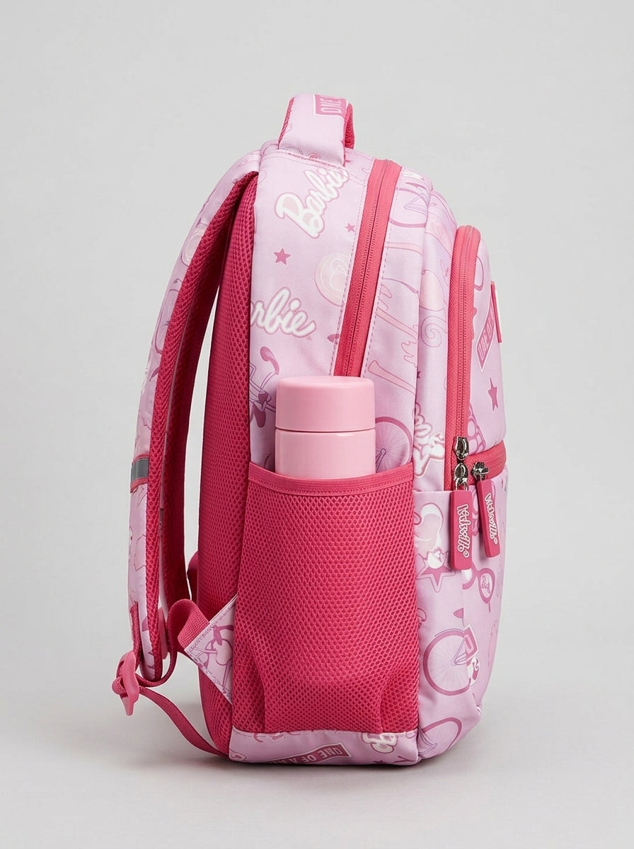 Pink Barbie Backpack - Synthetic Material