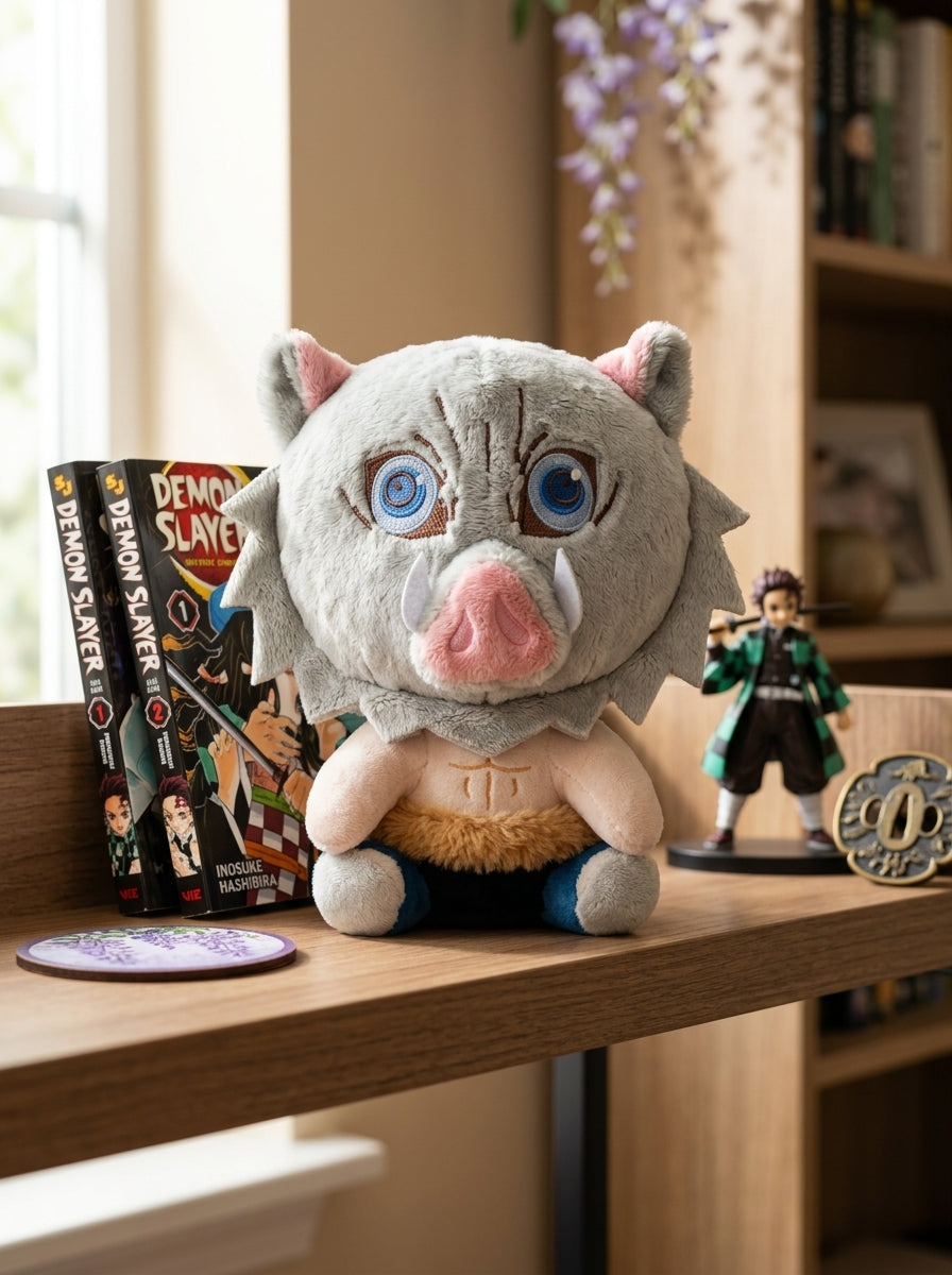 Inosuke Hashibira Plush Figure - Soft Fabric Toy