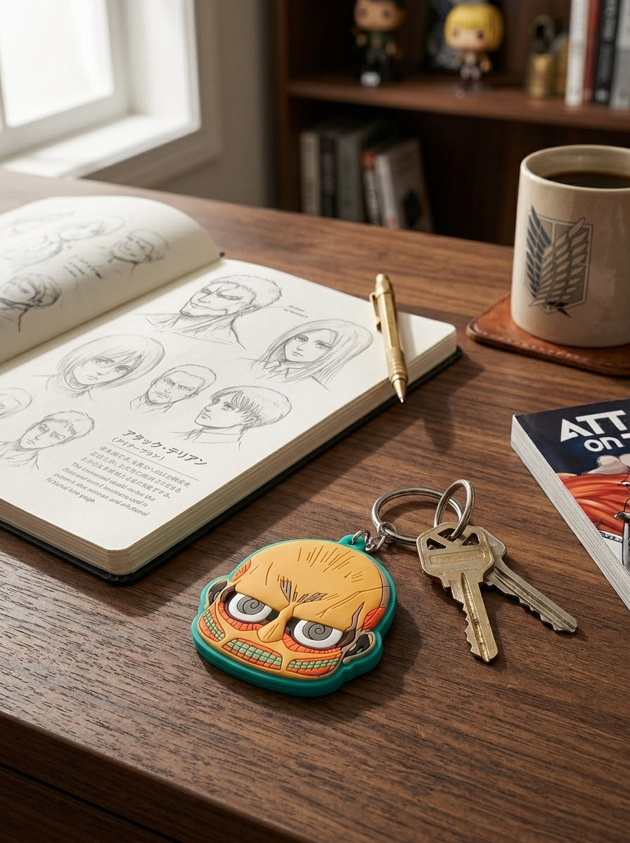 Attack on Titan Colossal Titan Rubber Keychain