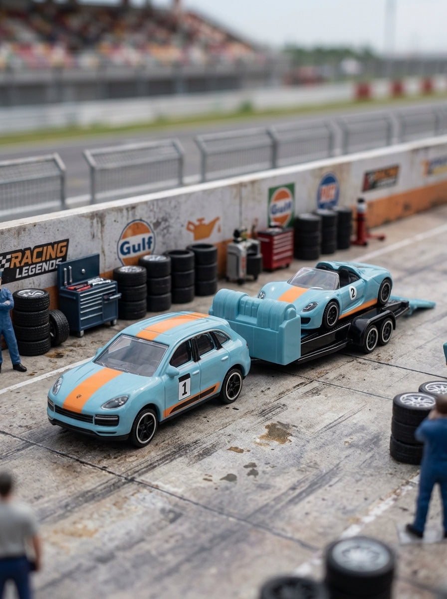 Majorette Porsche Deluxe Trailer