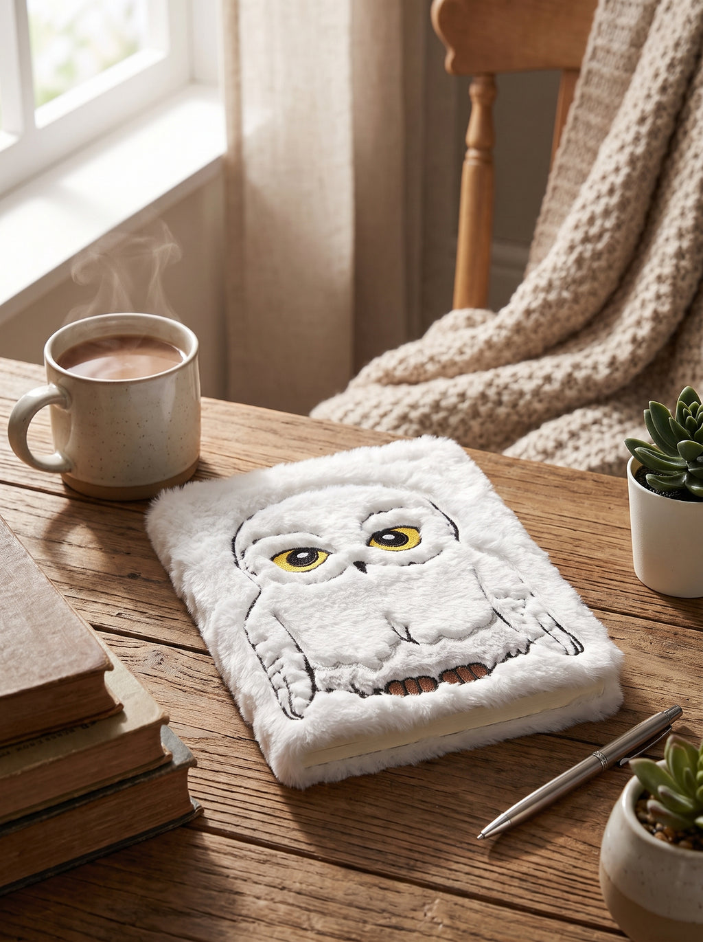 Mirada Harry Potter Hedwig plush notebook