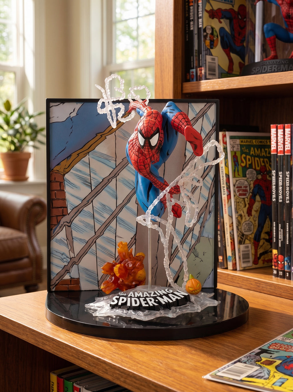 Marvel Spider-Man 1:10th Scale Collectible with Scene (The Amazing Spider-Man #302)