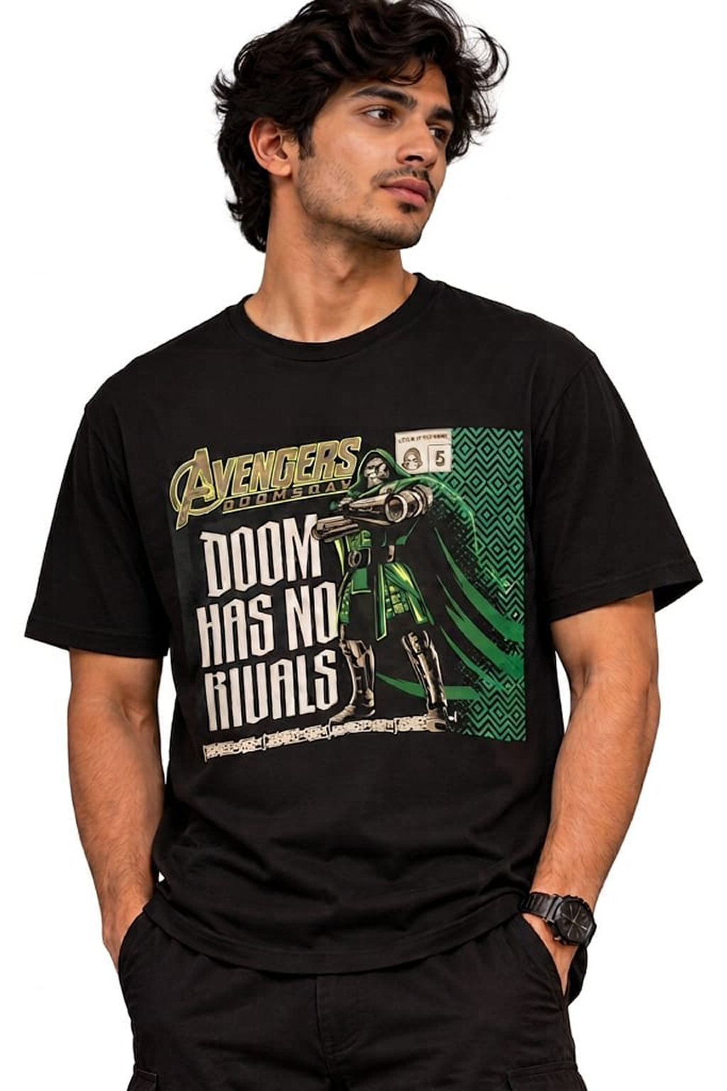 Avengers 9097 Black T Shirt