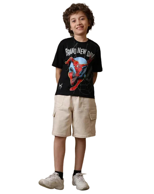 Spiderman-Brand new day 7987 Black Kids T Shirt