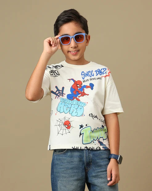 Spiderman 5405 Egret Kids T Shirt