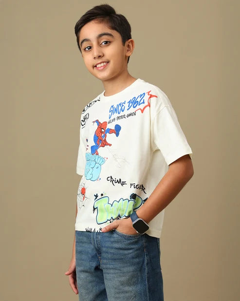 Spiderman 5405 Egret Kids T Shirt