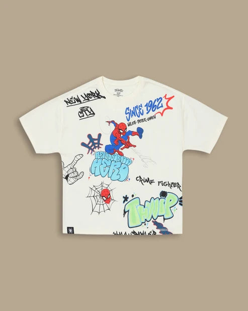 Spiderman 5405 Egret Kids T Shirt