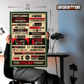 FIGHT CLUB RULES INFOGRAPHIC MAXI POSTER