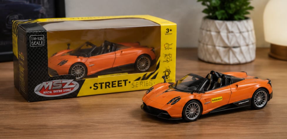Pagani Huayra Roadster orange 1:24 MSZ licensed diecast Scale Model car
