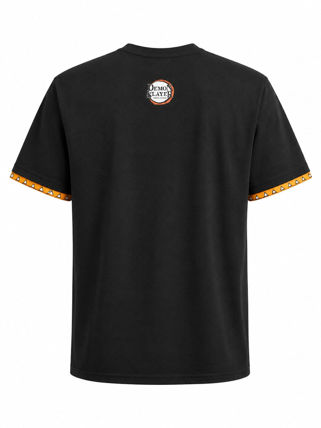 Demon Slayer Zenistu Black Orange T shirt