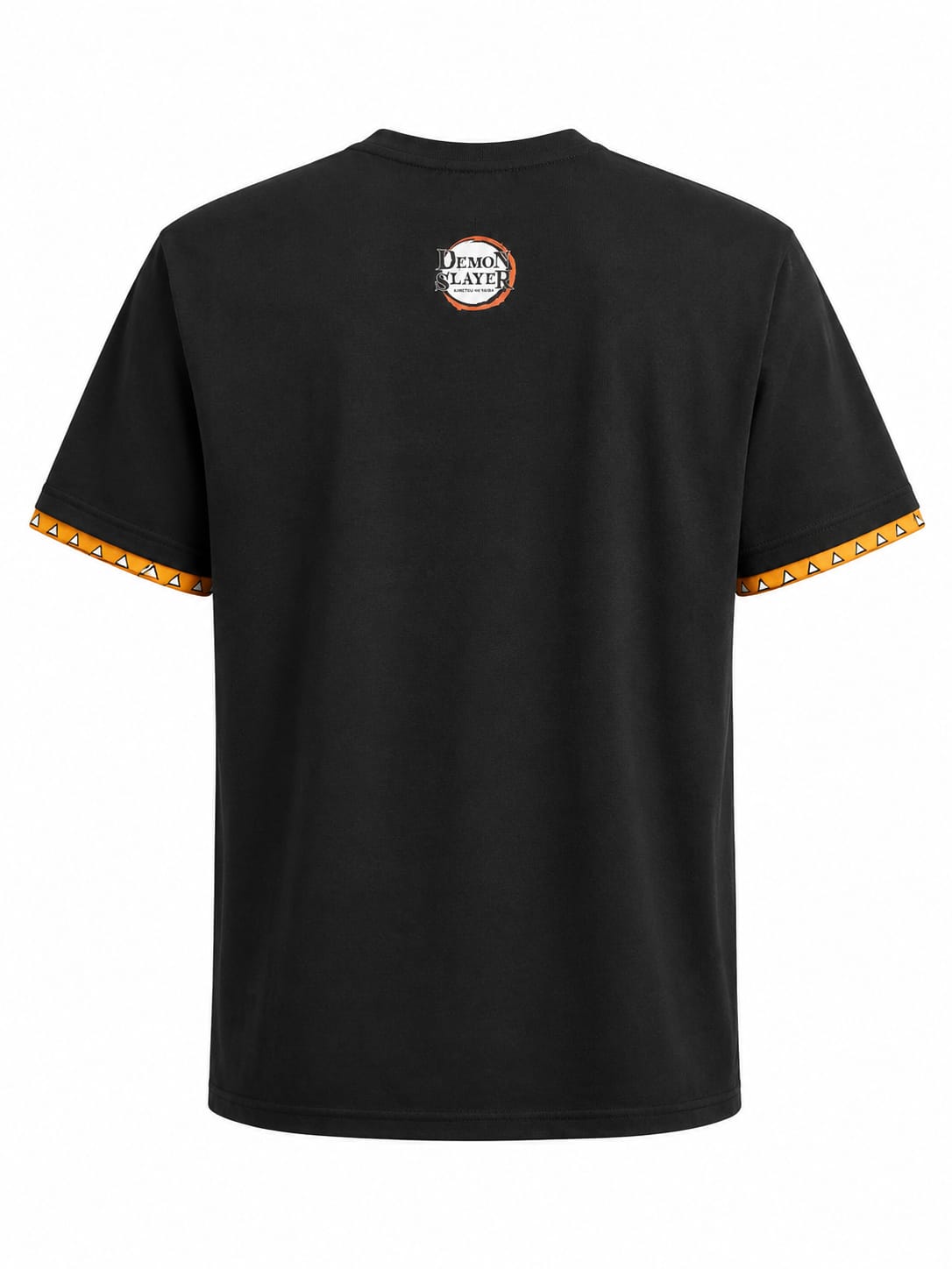 Demon Slayer Zenistu Black Orange T shirt