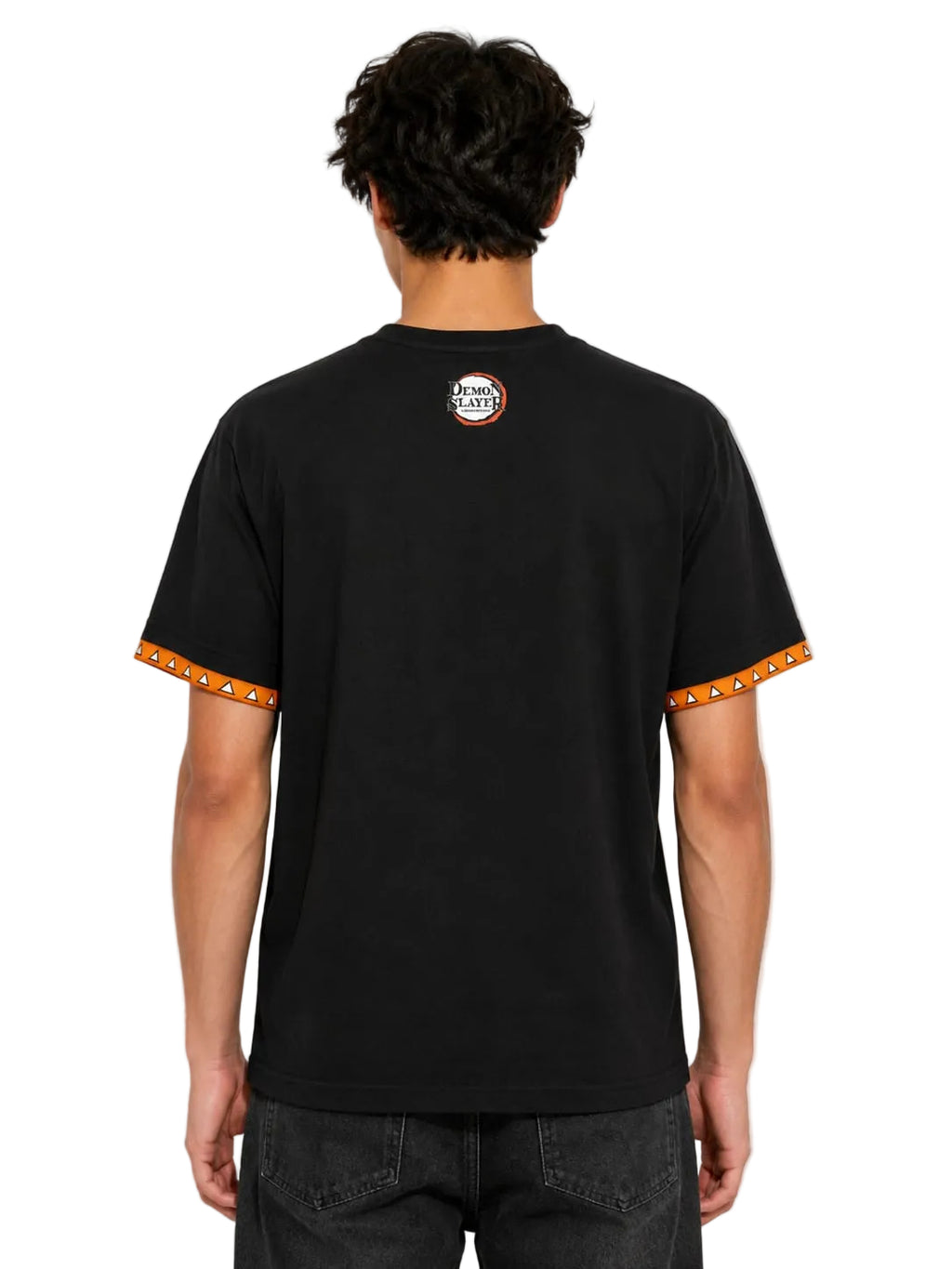 Demon Slayer Zenistu Black Orange T shirt