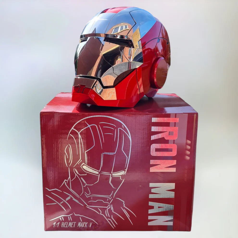 Iron-Man MK 5 Electronic Helmet: Voice & Remote Controlled (Silver)