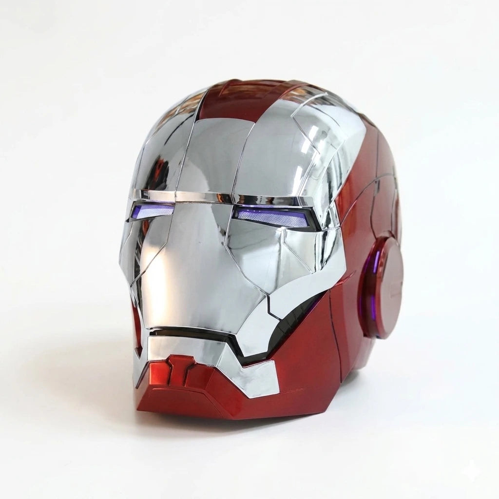 Iron-Man MK 5 Electronic Helmet: Voice & Remote Controlled (Silver)