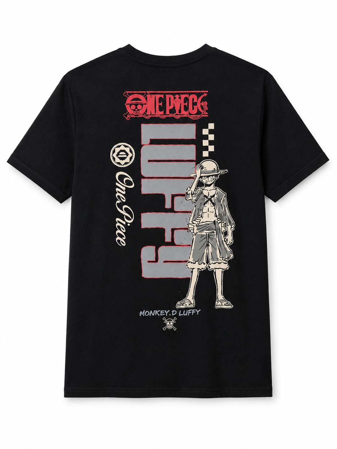One Piece 6634 Black T Shirt