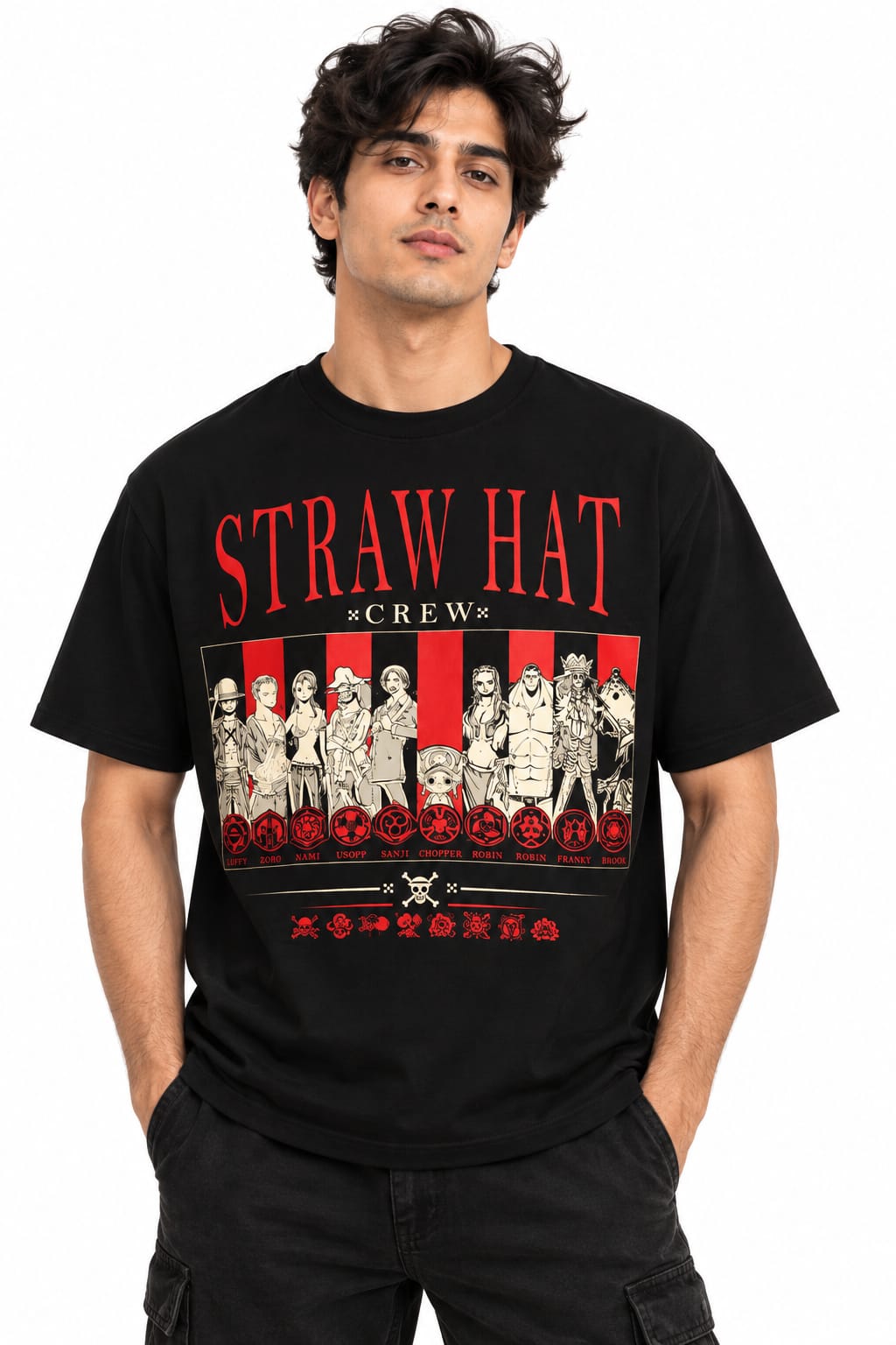 One Piece 9085 Black T Shirt