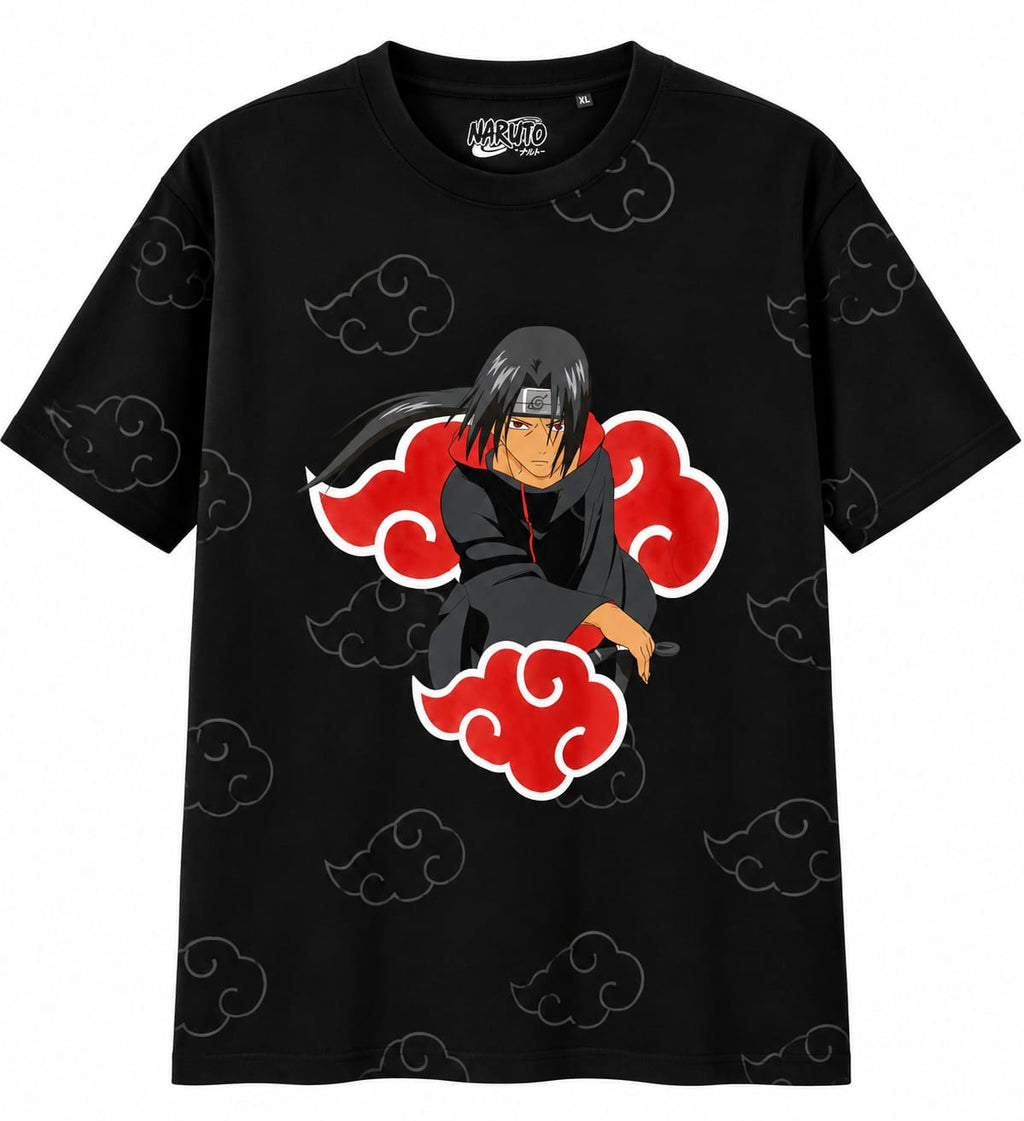 NARUTO ITACHI KUNAI BLACK OS T SHIRT