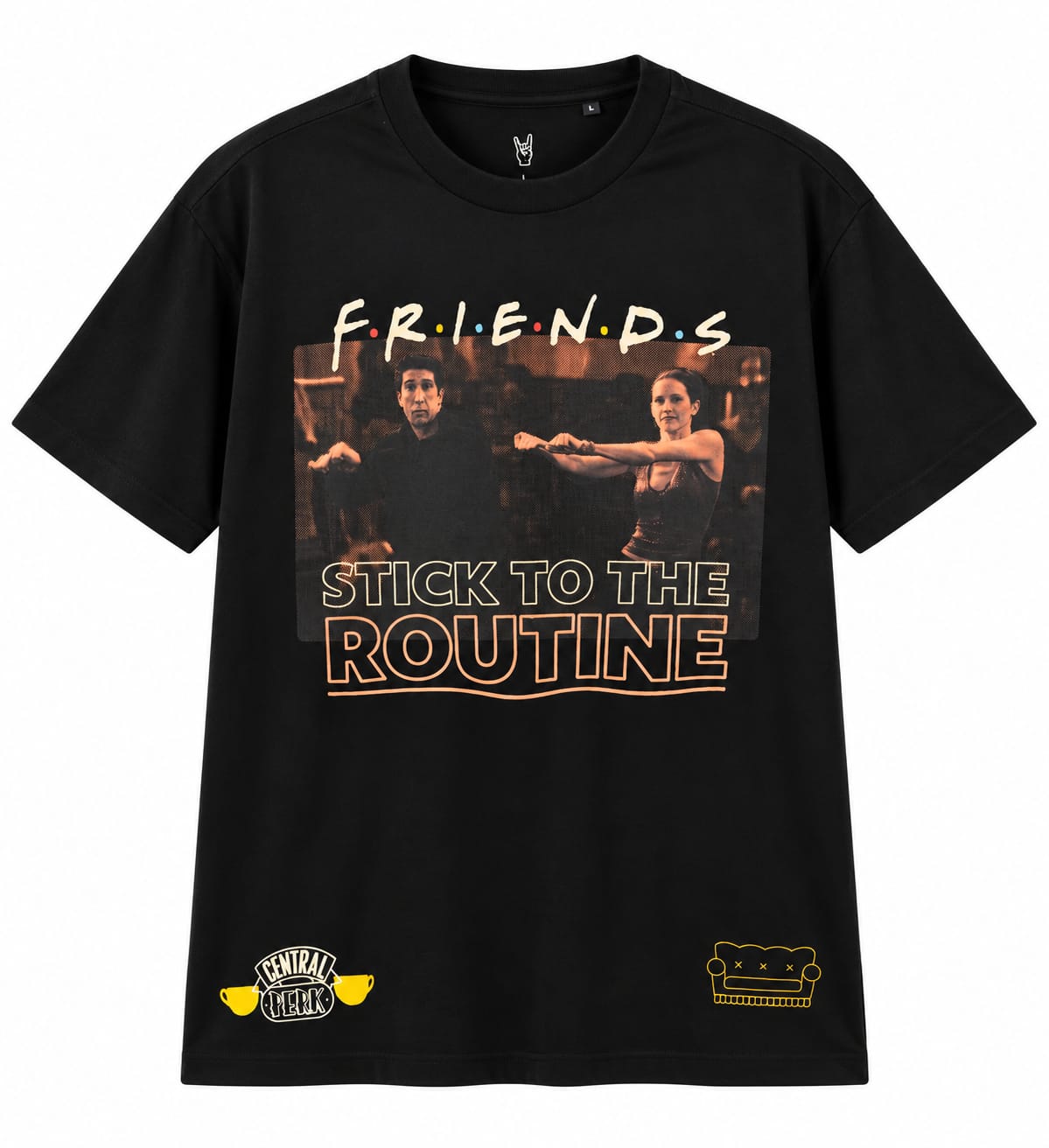 Friends 9082 Black T Shirt