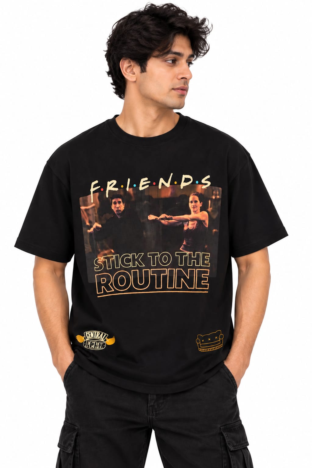 Friends 9082 Black T Shirt