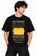 Friends 9083 Black T Shirt