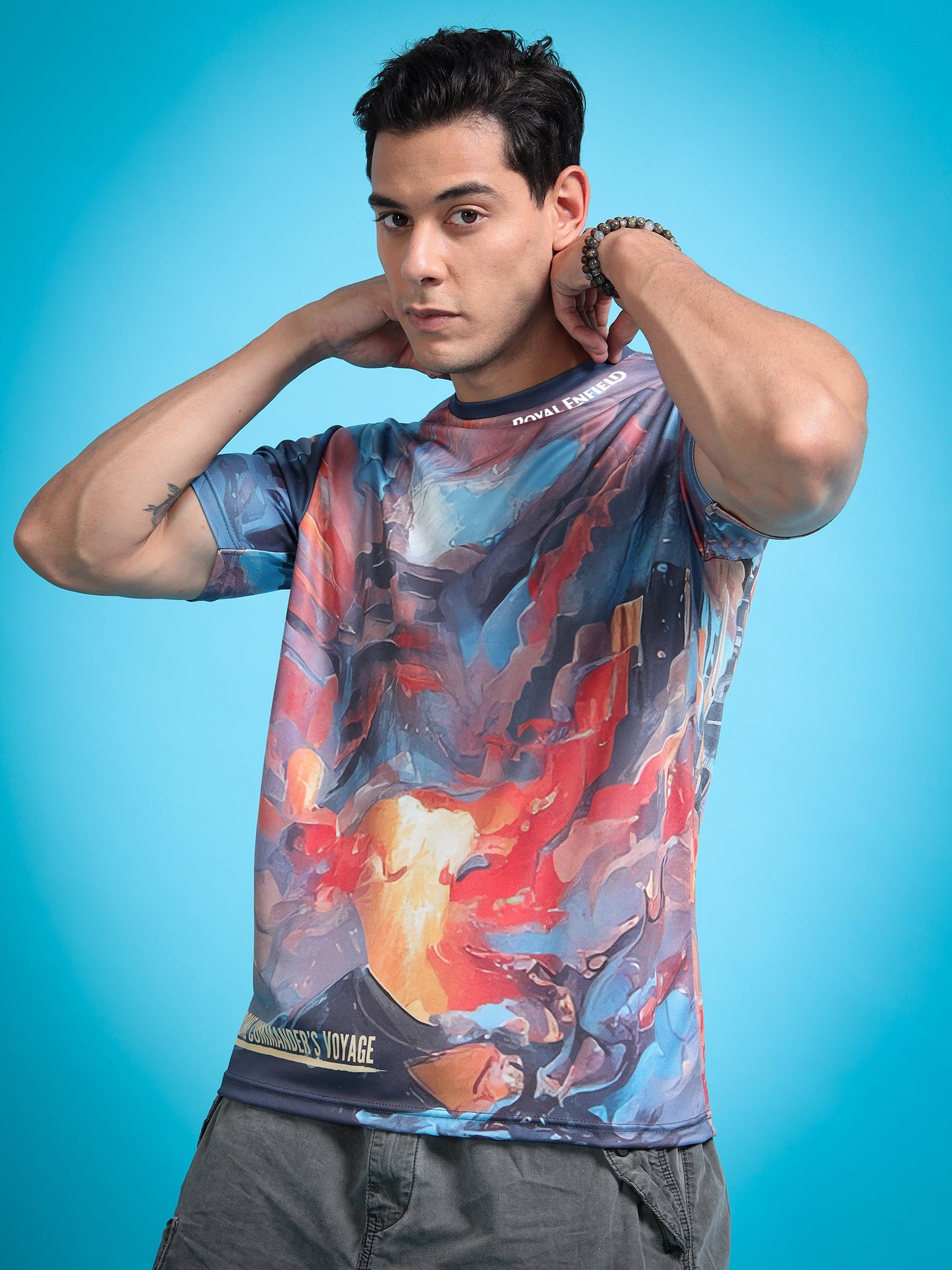 Royal Enifield Chrome Commander's Voyage T shirt