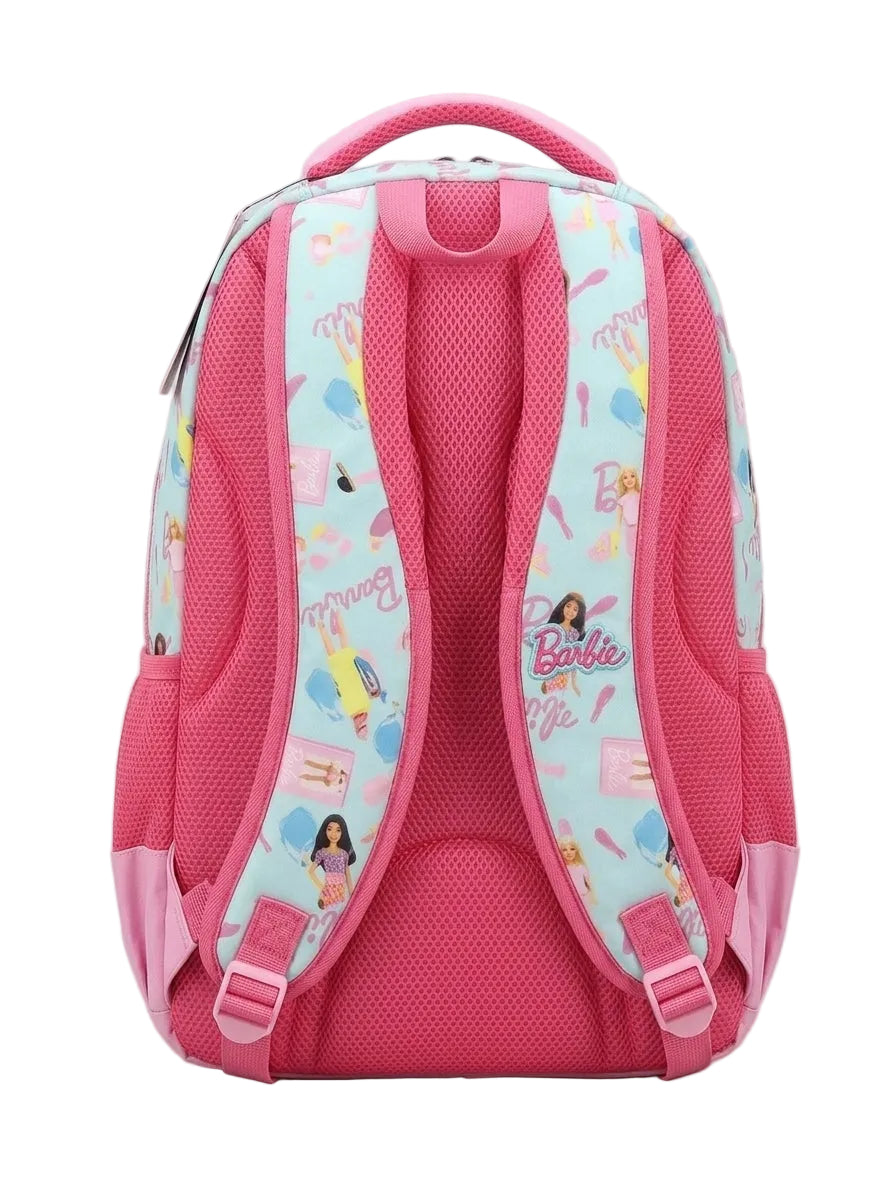 Barbie Light Blue & Pink Printed Backpack
