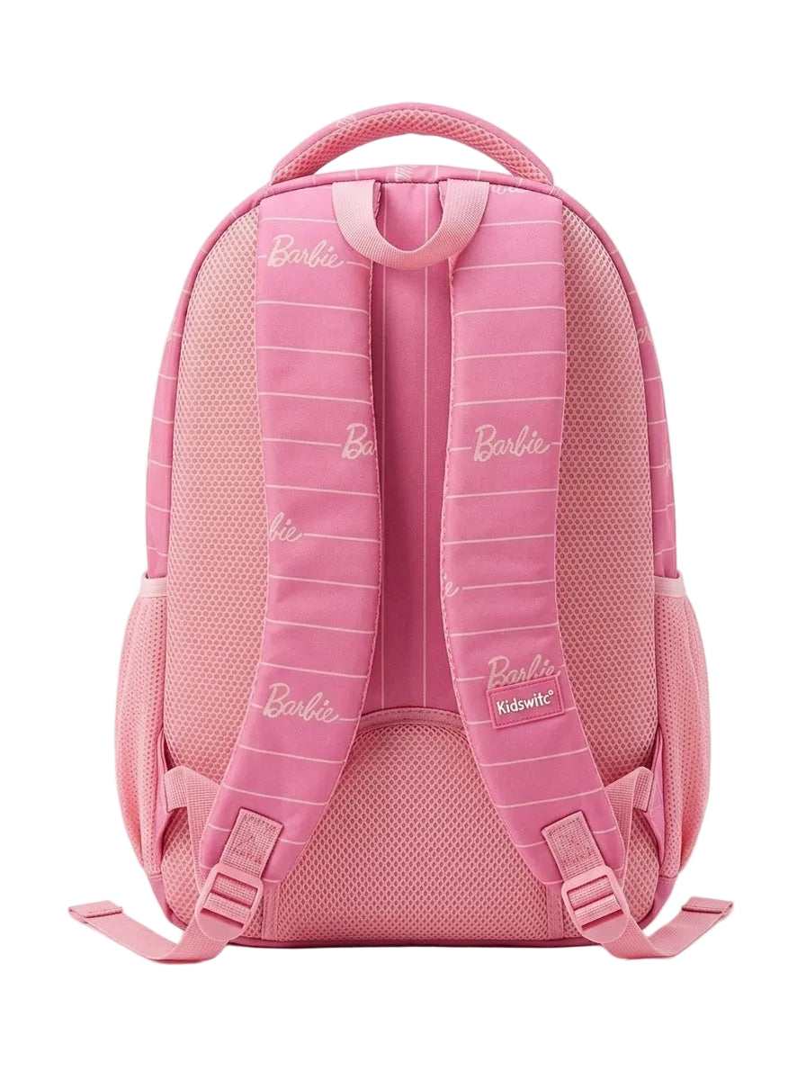 Barbie Pink Canvas Backpack - Kids School Bag